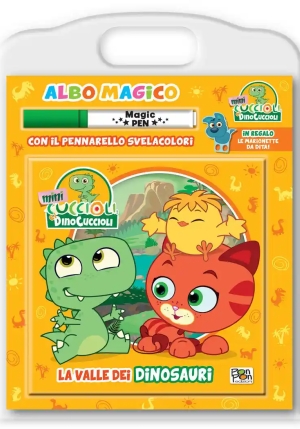 Valle Dei Dinosauri. Albo Magico. Mini Cuccioli. Ediz. A Colori. Con Pennarello Svelacolori (la) fronte