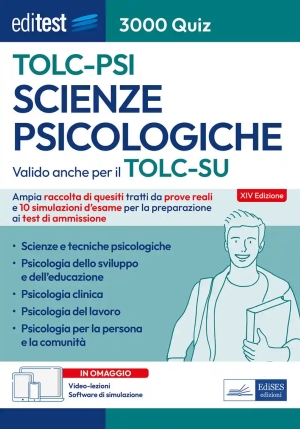 Scienze Psicologiche Tolc- Psi - 3000 Quiz fronte