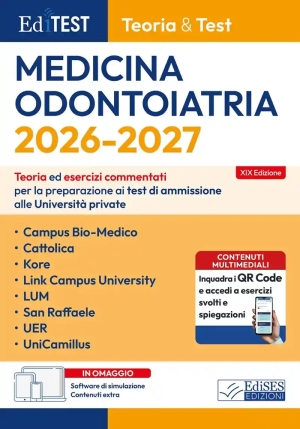 Medicina - Universita' Private - Test Teoria Ed Esercizi Commentati fronte