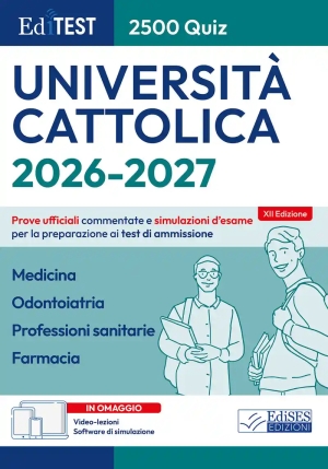 Cattolica - Medicina - Professioni Sanitarie, Farmacia - 2500 Quiz fronte