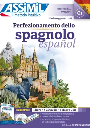 Perfezionamento Dello Spagnolo. Con Audio Usb Mp3 E 4cd fronte