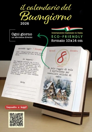 Calendario Del Buongiorno Con Supporto fronte