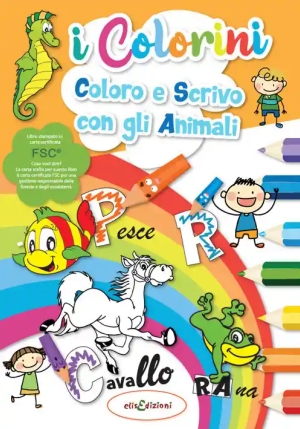 Coloro E Scrivo Con Gli Animali fronte