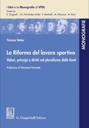 Riforma Del Lavoro Sportivo fronte