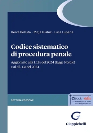 Codice Sistematico Procedura Penale 7ed. fronte
