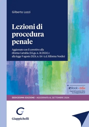 Lezioni Procedura Penale 16ed. fronte