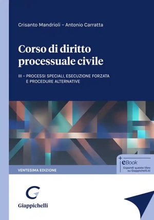 Corso Dir.process.civile 3 Minor 20ed. fronte