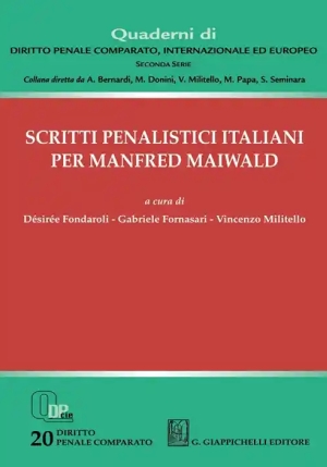Scritti Penalistici Italiani Maiwald fronte
