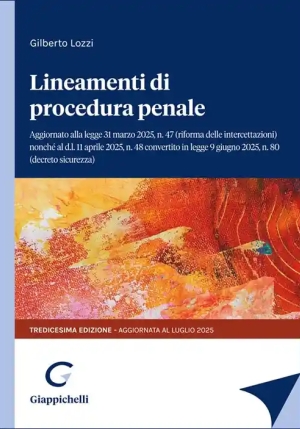 Lineamenti Procedura Penale 13ed. fronte