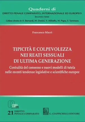 Tipicita' E Colpevolezza Reati Sessuali fronte