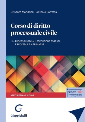Corso Dir.process.civile 3 Minor 21ed. fronte