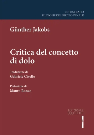 Critica Del Concetto Di Dolo fronte