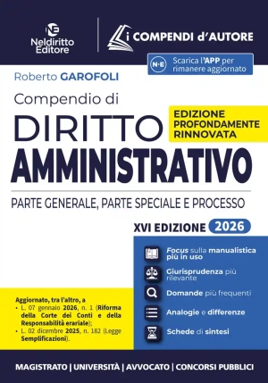 Compendio Diritto Amministrativo 2026 fronte