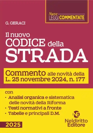 Nuovo Codice Della Strada 2025 Commento fronte