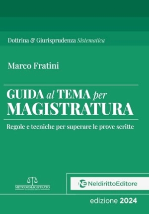 Guida Tema Per Magistratura fronte