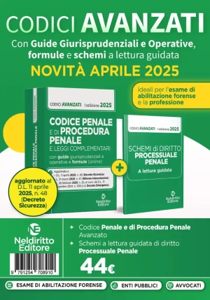 Codice Penale Proc.pen. Avanzato 2025 fronte