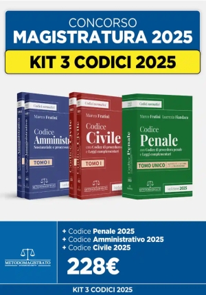 Kit 3 Codici 2025 Civ-pen-amm. fronte