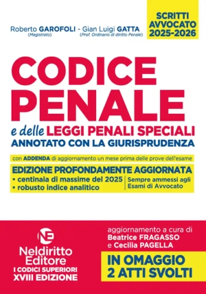 Codice Penale 202526 Avvocato fronte