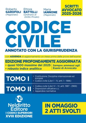 Codice Annotato - Civile 2tomi fronte