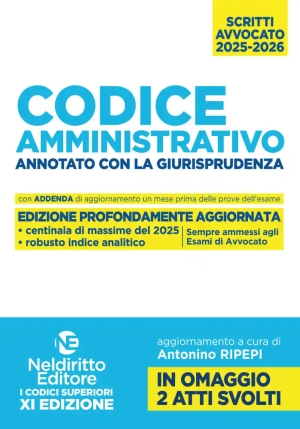 Codice Amministrativo 202526 Avvocato fronte