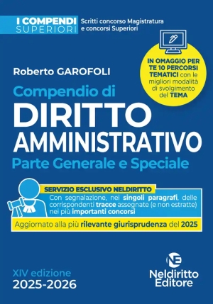 Compendio Dir.amministrativo 2025 Super. fronte