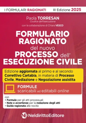 Formulario Ragionato Esecuzione Civile fronte