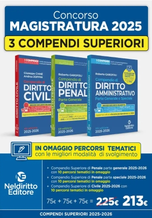 Kit 3v - Compendi Superiori 2025 fronte