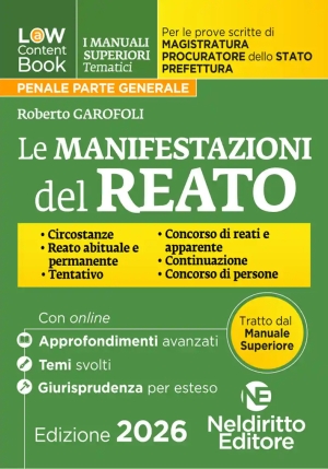 Manifestazioni Del Reato 202526 fronte