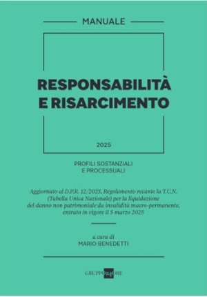 Responsabilit? E Risarcimento 2025 fronte
