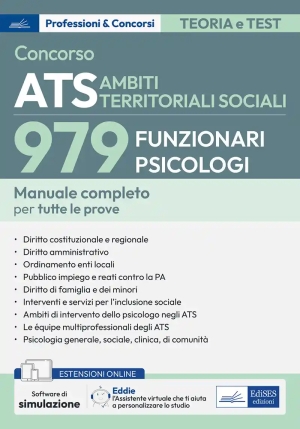 979 Funzionari Psicologi Ats - Manuale fronte