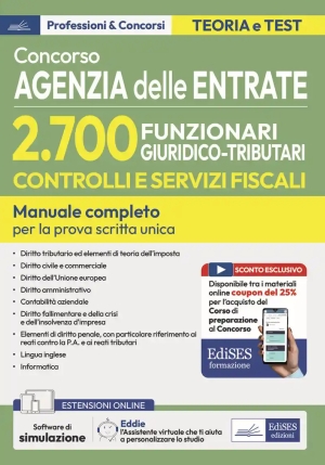 2700 Funzionari Giuridico Tributari - Agenzia Entrate - Manuale fronte