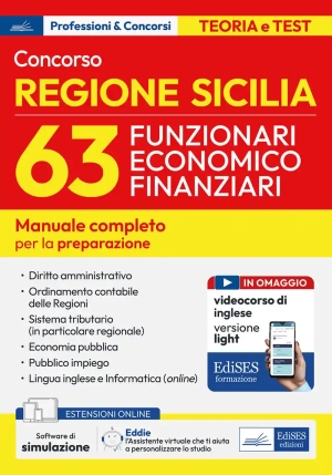 63 Funzionari Economico Contabili - Regione Sicilia - Manuale Di Prepara fronte