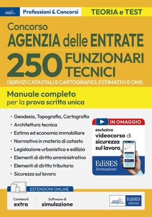250 Funzionari Tecnici - Agenzia Delle Entrate - Manuale fronte