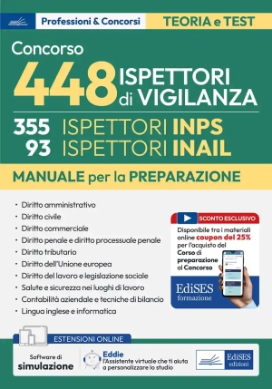 448 Ispettori Di Vigilanza - Inps E Inail - Manuale fronte