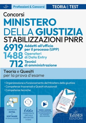 Stabilizzazioni Pnrr - Ministero Giustizia - Teoria + Quiz fronte