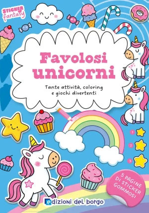 Favolosi Unicorni - Sticker Fantasy fronte