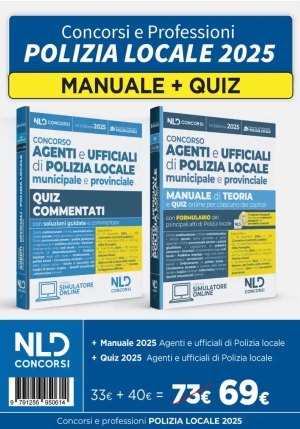 Kit Concorsi Polizia Locale 2025 2vol. fronte