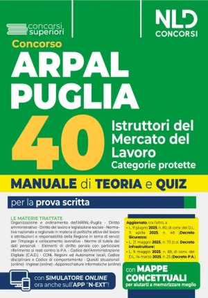 40 Istruttori Merc.lavoro Arpal Puglia fronte