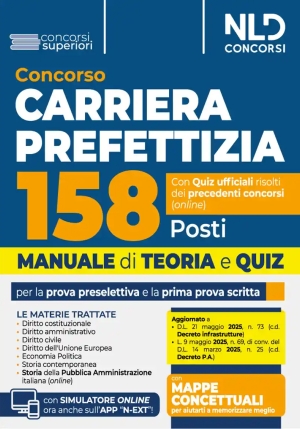 158 Posti Carriera Prefettizia 2025 Man. fronte