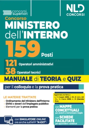 159 Operatori Ministero Interno fronte