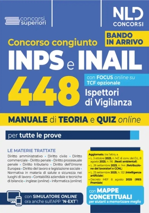 448 Ispettori Di Vigilanza - Inps E Inail - Manuale fronte
