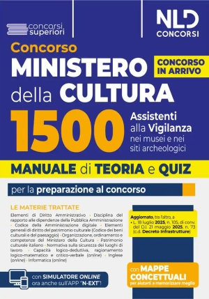 1500 Assistenti Vigilanza Min.cultura fronte