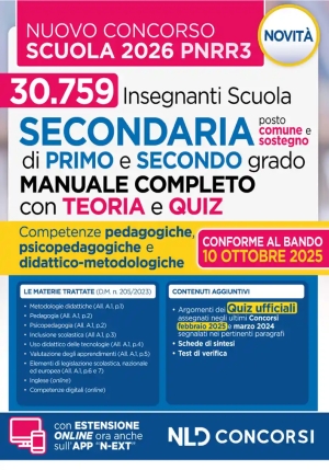 30759 Insegnanti Scuola Secondaria Manua fronte