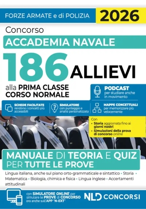 186 Allievi Prima Classe - Accademia Navale - Manuale fronte