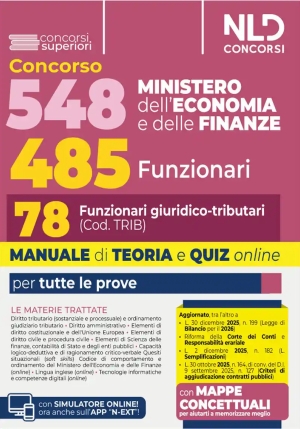 584 Mef - Funzionari Giuridico Tributari - Teoria + Quiz fronte