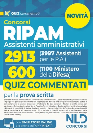 2913 Assistenti Amm.vi 600dif.ripam Quiz fronte