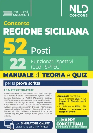 52 Funzionari Ispettivi - Regione Siciliana - Teoria + Quiz fronte