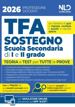 Tfa Sostegno 2026 Scuola Second.1-2 Grad fronte