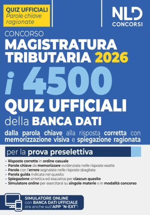 4500 Quiz Ufficiali Mag.tributaria 2026 fronte