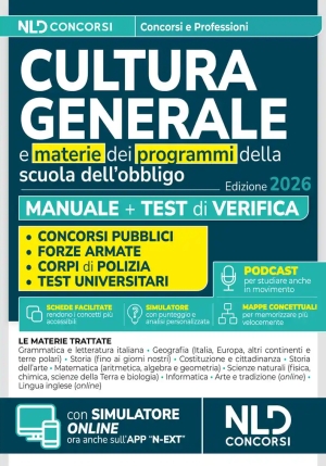 Cultura Generale Tutti Concorsi 2026 fronte